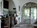 Prancūziško provanso stiliaus virtuvės interjeras