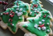 Sausainiai „Kalėdų eglutės“