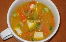 Tofu sriuba su daržovėmis