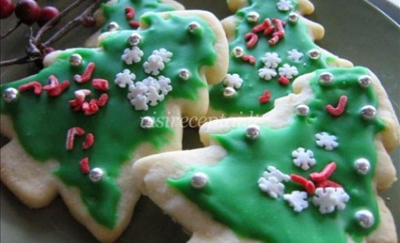 Sausainiai „Kalėdų eglutės“