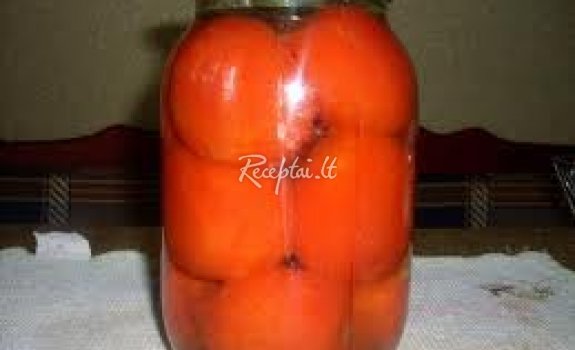Pomidorai savo sultyse be odelių